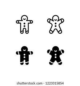 Gingerbread Icon Logo Vector Symbol