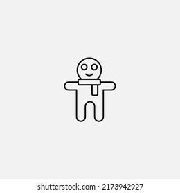Gingerbread icon sign vector,Symbol, logo illustration for web and mobile
