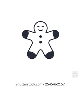 Gingerbread icon. Gingerbread Symbol sign for mobile concept and web design. Vector icon, Logo illustration, Vector graphics