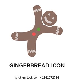 Gingerbread icon vector isolated on white background for your web and mobile app design, Gingerbread logo concept