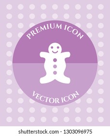 Gingerbread Icon for Web. Application, Software & Graphic Design.