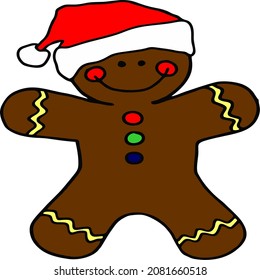 Gingerbread Man Cartoon
Vector illustration with simple gradients.
Gengibrea Bread Man Isolated On White Background