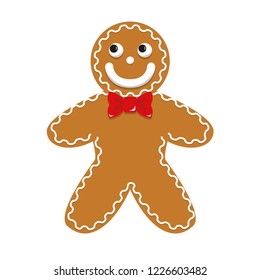 gingerbread man christmas cookie