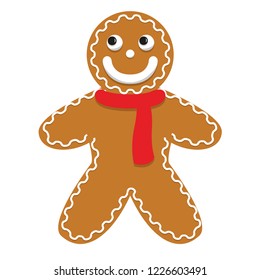 gingerbread man christmas cookie