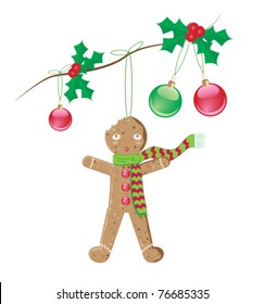 gingerbread man christmas decoration