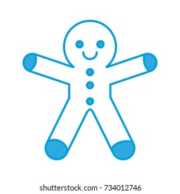 gingerbread man cookie icon 