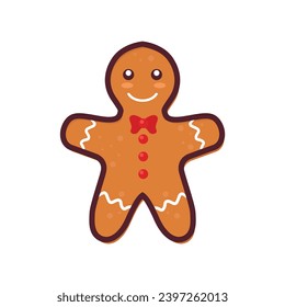 Gingerbread Man Cookies. Illustrations vector