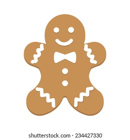 Gingerbread man. Cookies Vector illustration
