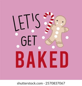 gingerbread man cute design graphic 