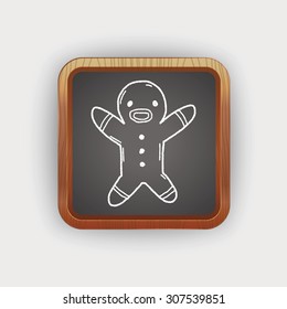 gingerbread man doodle