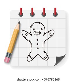 gingerbread man doodle