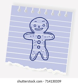 Gingerbread Man doodle