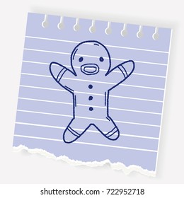 gingerbread man doodle