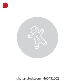 Gingerbread man Flat