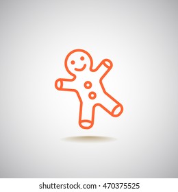Gingerbread man Flat