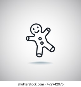 Gingerbread man Flat