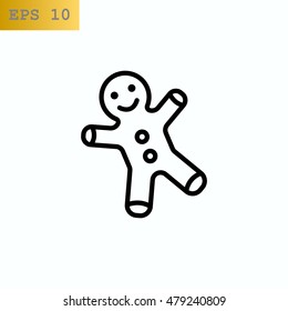 Gingerbread man Flat