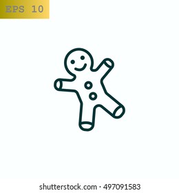 Gingerbread man Flat