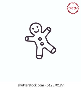 Gingerbread man Flat