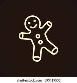 Gingerbread man Flat