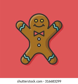 gingerbread man icon