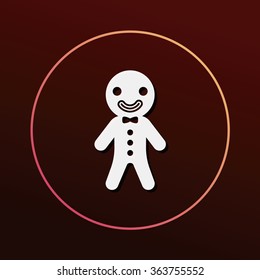 gingerbread man icon