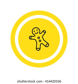 Gingerbread man icon
