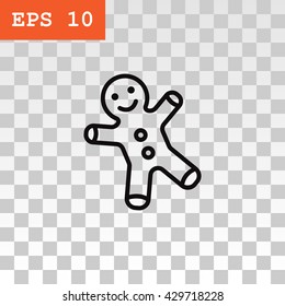 Gingerbread man icon