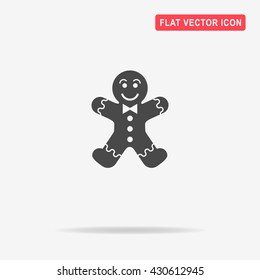 Gingerbread man icon.  