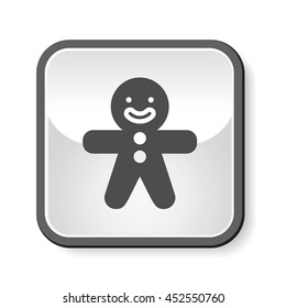 gingerbread man icon