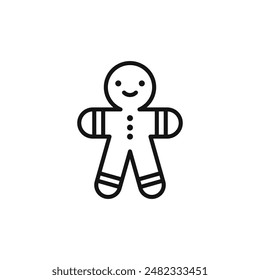 Gingerbread Man Icon Collection Holiday Cookie Illustrations for Festive Projects