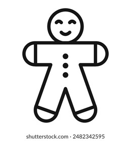 Gingerbread Man Icon Pack Festive Cookie Illustrations for Holiday Baking