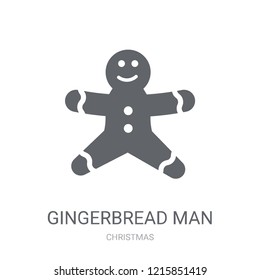 Gingerbread man icon. Trendy Gingerbread man logo concept on white background from Christmas collection. Suitable for use on web apps, mobile apps and print media.