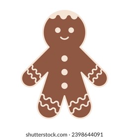 Gingerbread man icon. Vector illustration