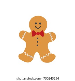 Gingerbread man icon, vector illustration design. Christmas collection.