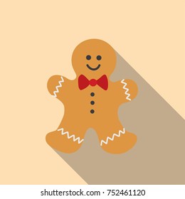 Gingerbread man icon, vector illustration design. Christmas collection.