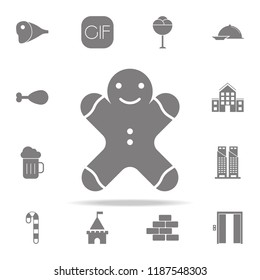 gingerbread man icon. web icons universal set for web and mobile