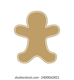 Gingerbread Man, Gingerbread Illustration, Gingerbread Man, Gingerbread Man Cut Out, Cookie Cut Out Silhouette, Christmas Cookies, Cookie Cut Out, Holiday Cookie