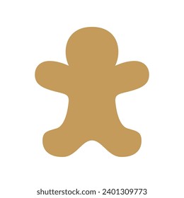 Gingerbread Man, Gingerbread Illustration, Gingerbread Man, Gingerbread Man Cut Out, Cookie Cut Out Silhouette, Christmas Cookies, Cookie Cut Out, Holiday Cookie