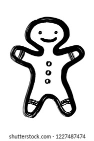 Gingerbread Man Illustration Vector