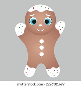 Gingerbread Man. New Year. Christmas. Holidays. Sweets