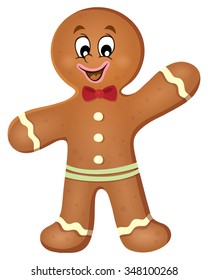 Gingerbread man theme image 1 - eps10 vector illustration.