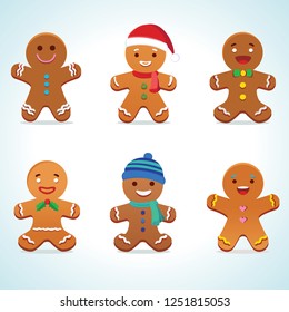 Gingerbread man vector