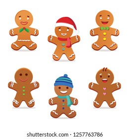 Gingerbread man vector