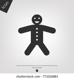Gingerbread Man vector icon