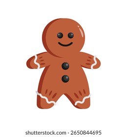 Gingerbread Man Vector style icon. Eps 10 file