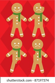 gingerbread man vector/illustration