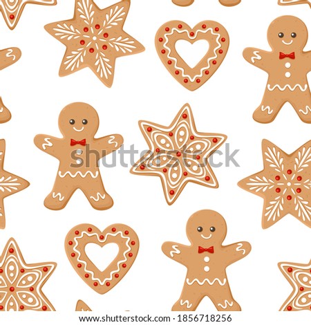 Similar – Image, Stock Photo Gingerbread hearts with the inscription ” I love you “