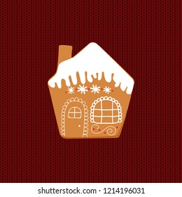 gingerbread new year celebration vector illustration