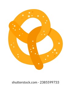 Ilustración del vector de panadería Gingerbread Pretzel